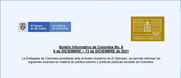 Boletín Informativo de Colombia 