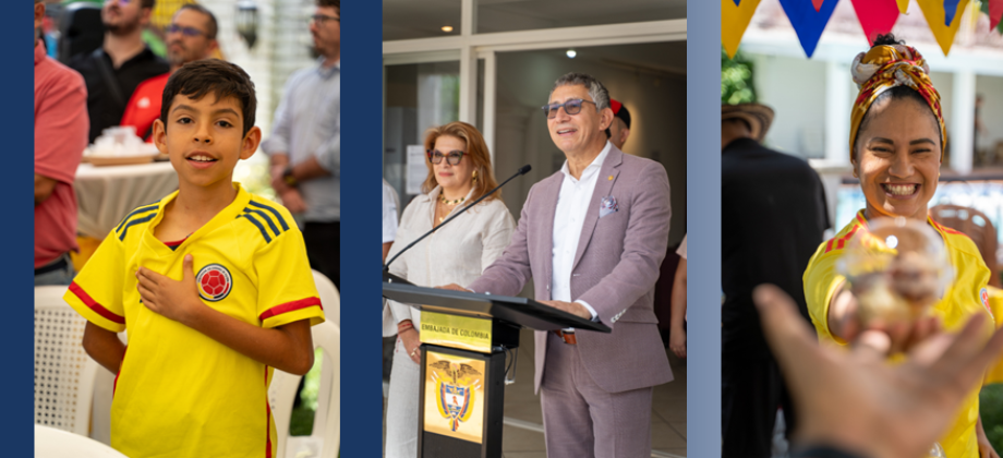 Así celebraron los colombianos en El Salvador la Independencia de Colombia